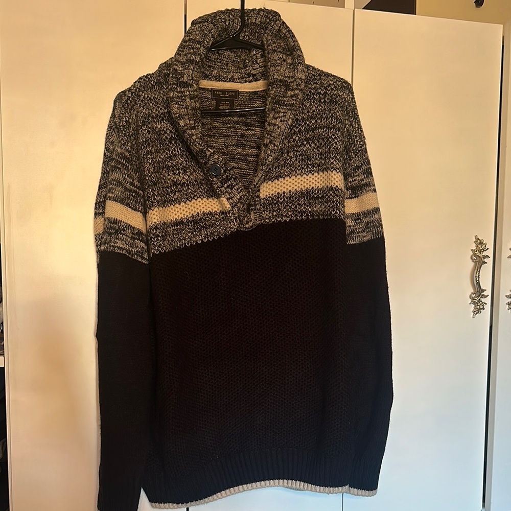 Men's Black and Gray Sweater! Clearance!